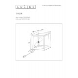 LUCIDE 73502/01/15 | Thor-LU Lucide asztali lámpa 25cm kapcsoló 1x E27 acélszürke