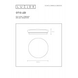 LUCIDE 79199/14/61 | Otis-LU Lucide mennyezeti lámpa 1x LED 910lm 3000K opál