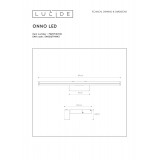 LUCIDE 79297/08/12 | Onno Lucide tükörmegvilágító lámpa 1x LED 560lm 3000K IP44 szatén nikkel