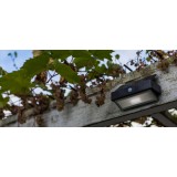 LUTEC 6910601335 | Arrow-LU Lutec falikar lámpa mozgásérzékelő, kapcsoló napelemes/szolár 1x LED 180lm 5000K IP44 antracit szürke, átlátszó