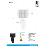 MARKSLOJD 106891 | Angela-MS Markslojd asztali lámpa 49cm vezeték kapcsoló 1x E27 fekete