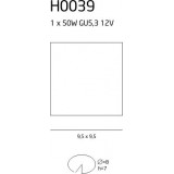 MAXLIGHT H0039 | Oprawa12 Maxlight beépíthető lámpa 95x95mm 1x MR16 / GU5.3 fehér