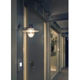 NORLYS 270GA | Bergen-NO Norlys falikar lámpa 1x E27 IP55 szürke, átlátszó