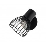 NOVA LUCE 770010 | Fiumicino Nova Luce spot lámpa elforgatható alkatrészek 1x E14 matt fekete, króm