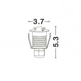 NOVA LUCE 8038801 | Bang-NL Nova Luce beépíthető lámpa kerek Ø37mm 1x LED 60lm 3000K IP67 fehér