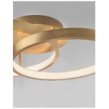 NOVA LUCE 8100282 | Leon-NL Nova Luce mennyezeti lámpa 1x LED 2650lm 3000K antikolt arany, fehér