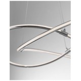 NOVA LUCE 8101141 | Martino-NL Nova Luce függeszték lámpa rövidíthető vezeték 1x LED 3250lm 3000K króm, fehér
