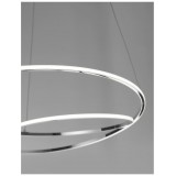 NOVA LUCE 8101201 | Viareggio Nova Luce függeszték lámpa rövidíthető vezeték 1x LED 2000lm 3000K króm, fehér