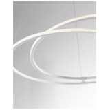 NOVA LUCE 8101202 | Viareggio Nova Luce függeszték lámpa rövidíthető vezeték 1x LED 2000lm 3000K fehér