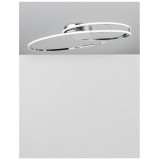 NOVA LUCE 8101203 | Viareggio Nova Luce mennyezeti lámpa ovális 1x LED 1950lm 3000K króm, fehér
