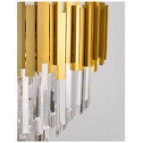 NOVA LUCE 9050110 | Grane Nova Luce csillár lámpa rövidíthető vezeték 12x E14 arany, átlátszó