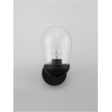 NOVA LUCE 9060194 | Omika Nova Luce falikar lámpa 1x E27 IP54 sötétszürke, átlátszó