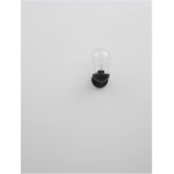 NOVA LUCE 9060194 | Omika Nova Luce falikar lámpa 1x E27 IP54 sötétszürke, átlátszó