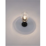 NOVA LUCE 9060195 | Omika Nova Luce álló lámpa 37cm 1x E27 IP54 sötétszürke, átlátszó
