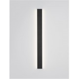 NOVA LUCE 9060913 | Seline Nova Luce fali lámpa téglalap 1x LED 2614lm 3000K IP44 matt fekete