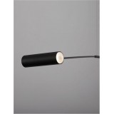 NOVA LUCE 9061429 | Voice Nova Luce álló lámpa 250cm kapcsoló rövidíthető vezeték 1x LED 960lm 3000K matt fekete