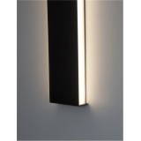 NOVA LUCE 9081400 | Seline Nova Luce fali lámpa téglalap 1x LED 3124lm 3000K IP44 matt fekete