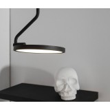 NOVA LUCE 9190110 | Luccelo Nova Luce függeszték lámpa rövidíthető vezeték, elforgatható alkatrészek 1x LED 500lm 3000K fekete, fehér