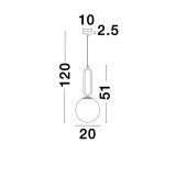 NOVA LUCE 9191202 | Grus Nova Luce függeszték lámpa rövidíthető vezeték 1x E27 matt fekete, opál
