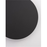 NOVA LUCE 9248157 | Nevo Nova Luce fali lámpa kerek 1x LED 1450lm 3000K matt fekete, opál