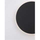 NOVA LUCE 9248157 | Nevo Nova Luce fali lámpa kerek 1x LED 1450lm 3000K matt fekete, opál