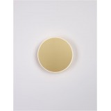 NOVA LUCE 9248161 | Nevo Nova Luce fali lámpa kerek 1x LED 850lm 3000K matt arany, opál
