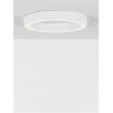 NOVA LUCE 9345632 | Morbido Nova Luce mennyezeti lámpa kerek távirányító szabályozható fényerő, állítható színhőmérséklet 1x LED 3317lm 2700 <-> 4000K matt fehér, opál