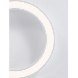 NOVA LUCE 9345632 | Morbido Nova Luce mennyezeti lámpa kerek távirányító szabályozható fényerő, állítható színhőmérséklet 1x LED 3317lm 2700 <-> 4000K matt fehér, opál