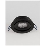 NOVA LUCE 9350441 | Redo Nova Luce beépíthető lámpa kerek elforgatható fényforrás Ø92mm 1x GU10 matt fekete