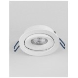 NOVA LUCE 9350442 | Redo Nova Luce beépíthető lámpa kerek elforgatható fényforrás Ø92mm 1x GU10 matt fehér