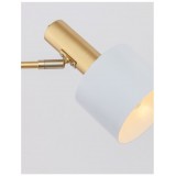 NOVA LUCE 9426651 | Paz Nova Luce asztali lámpa 60cm kapcsoló 1x E27 arany, fehér