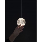 NOVA LUCE 9511010 | Brillante-NL Nova Luce függeszték lámpa rövidíthető vezeték 1x LED 246lm 3200K arany, átlátszó, kristály