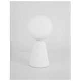 NOVA LUCE 9577011 | Zero-NL Nova Luce asztali lámpa 20cm kapcsoló 1x G9 fehér, opál