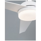 NOVA LUCE 9953198 | Flow-NL Nova Luce ventilátoros lámpa mennyezeti távirányító állítható magasság 1x LED 650lm 3000K fehér