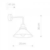 NOWODVORSKI 9151 | Craft Nowodvorski falikar lámpa 1x E27 fekete, fehér