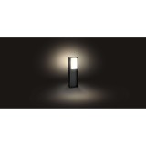 PHILIPS 16473/93/P0 | PHILIPS-hue-Turaco Philips álló hue okos világítás 40,2cm szabályozható fényerő 1x E27 806lm 2700K IP44 antracit szürke