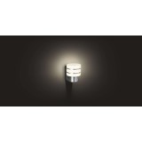 PHILIPS 17404/47/P0 | PHILIPS-hue-Tuar Philips falikar hue okos világítás szabályozható fényerő 1x E27 806lm 2700K IP44 inox, fehér