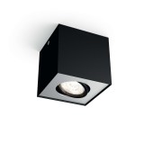 PHILIPS 50491/30/P0 | Box Philips mennyezeti WarmGlow lámpa négyszögletes szabályozható fényerő, elforgatható fényforrás 1x LED 500lm 2200 <-> 6500K fekete, szürke