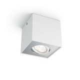 PHILIPS 50491/31/P0 | Box Philips mennyezeti WarmGlow lámpa négyszögletes szabályozható fényerő, elforgatható fényforrás 1x LED 500lm 2200 <-> 6500K fehér, szürke