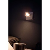 PHILIPS 53170/31/P0 | Clockwork Philips fali, mennyezeti WarmGlow lámpa szabályozható fényerő, elforgatható fényforrás 1x LED 500lm 2700K fehér
