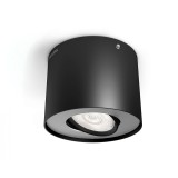 PHILIPS 53300/30/16 | Phase Philips mennyezeti lámpa szabályozható fényerő, elforgatható fényforrás 1x LED 500lm 2700K fekete