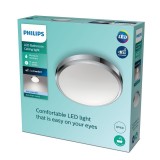PHILIPS 8718699777258 | Doris-PH Philips mennyezeti lámpa kerek 1x LED 1700lm 4000K IP44 króm, fehér
