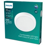 PHILIPS 8719514328754 | Magneos Philips fali, mennyezeti SLIM LED panel kerek 1x LED 2000lm 2700K fehér