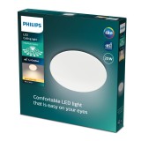 PHILIPS 8719514335110 | Moire Philips fali, mennyezeti lámpa kerek 1x LED 2000lm 2700K fehér