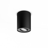 PHILIPS 8719514338524 | PHILIPS-hue-Pillar Philips mennyezeti hue okos világítás kerek szabályozható fényerő, állítható színhőmérséklet, Bluetooth 1x GU10 350lm 2200 <-> 6500K fekete
