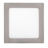 RABALUX 2667 | Lois Rabalux fali, mennyezeti LED panel négyzet 1x LED 800lm 3000K szatén króm, fehér