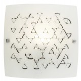 RABALUX 3286 | Angie Rabalux fali, mennyezeti lámpa 1x E27 fehér, átlátszó, fekete