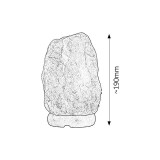 RABALUX 4120 | RockR Rabalux kő formájú sólámpa vezeték kapcsoló 1x E14 90lm 2700K barna, natúr