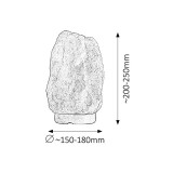 RABALUX 4130 | RockR Rabalux kő formájú sólámpa vezeték kapcsoló 1x E14 90lm 2700K barna, natúr