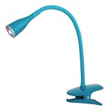 RABALUX 4195 | Jeff Rabalux csiptetős lámpa kapcsoló flexibilis 1x LED 330lm 3000K kék